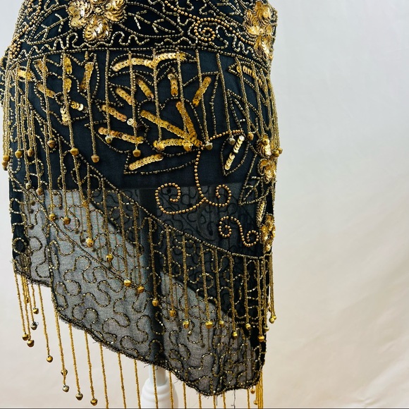 Vintage Beaded/Sequin Belly Dance Skirt - Picture 3 of 16
